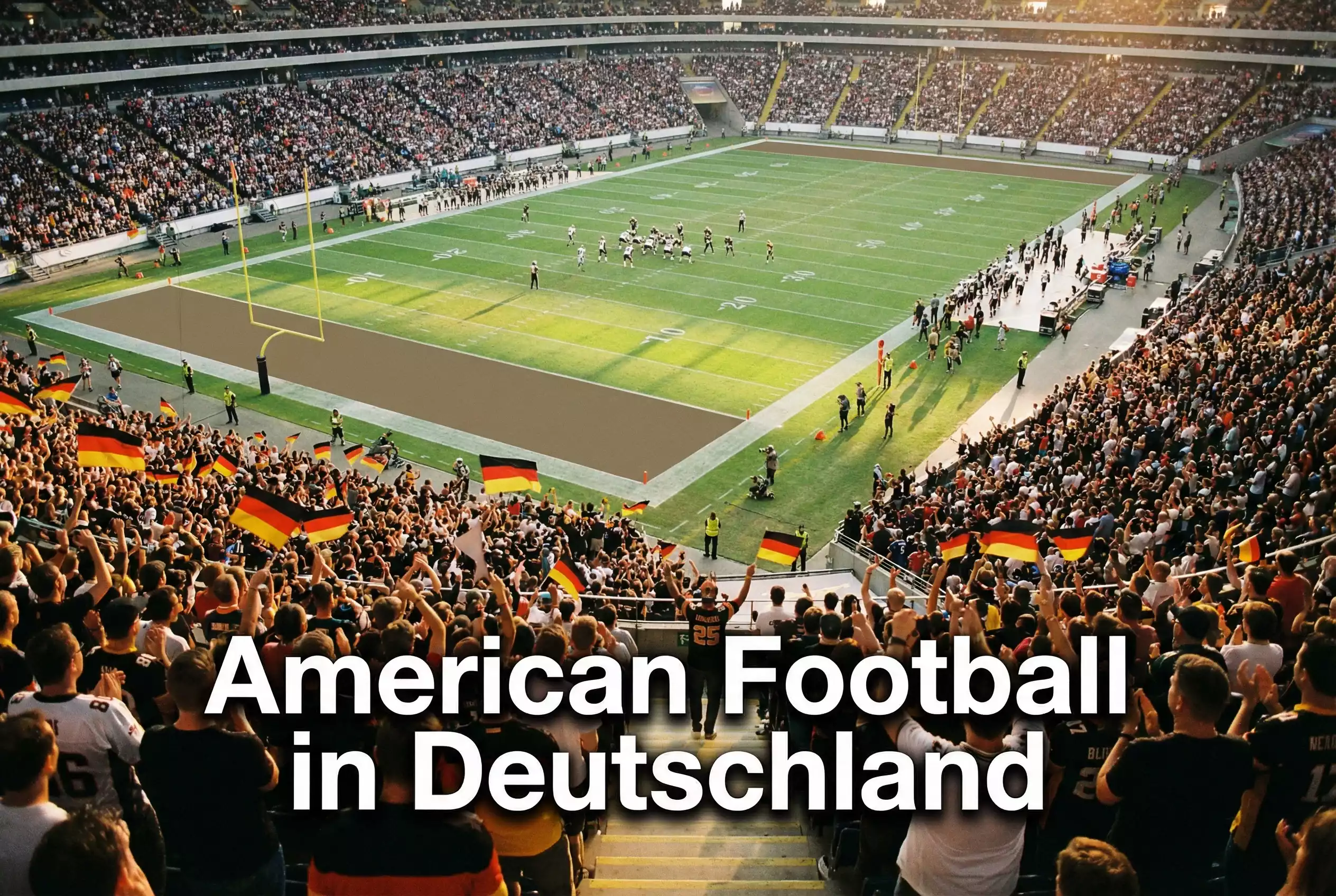 American Football in Deutschland – Fans im ausverkauften Stadion beim NFL-Spiel