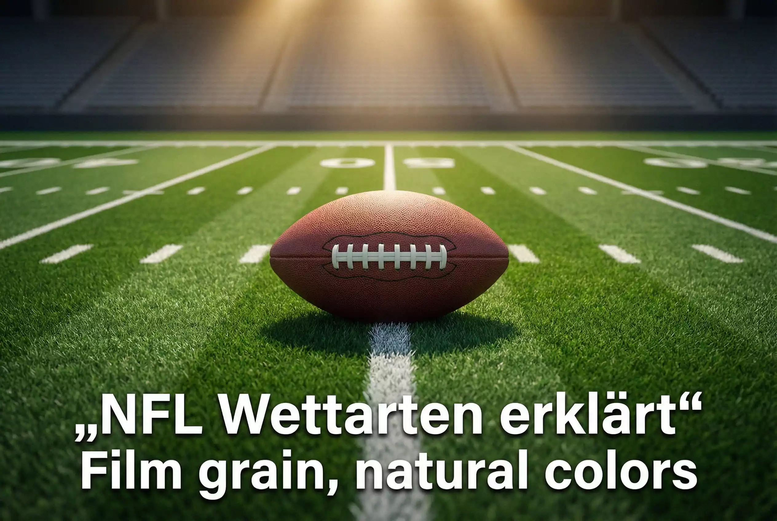 NFL Wettarten erklärt – Football auf dem Spielfeld mit Wettoptionen
